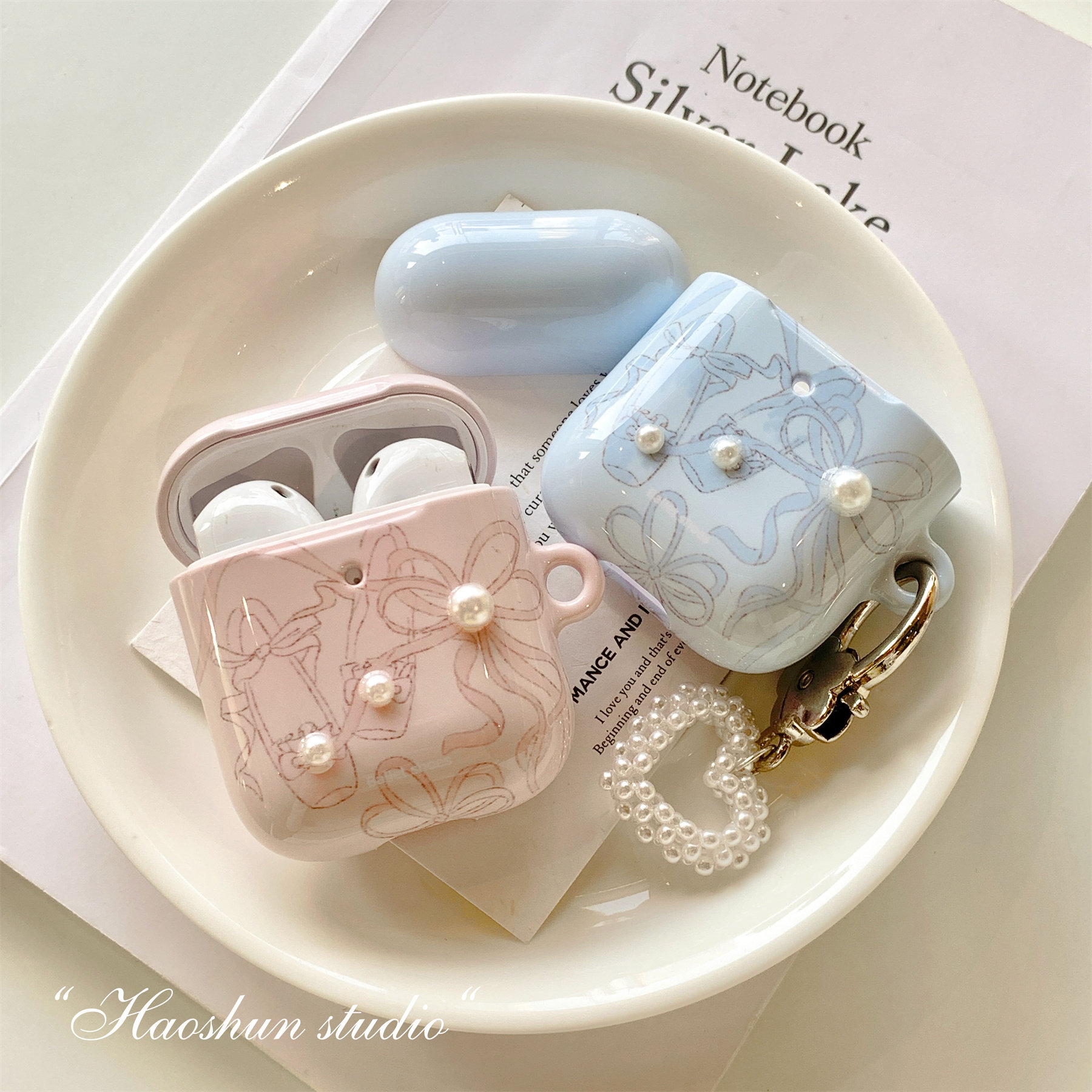 芭蕾舞鞋适用于Airpodspro3菲林光面耳机壳AirPods4耳机套aipods2/AirPodspro2苹果airpods3小众创意保护套