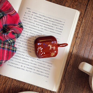 幸运小马适用于Airpodspro3保护套AirPods4耳机套aipods2 AirPodspro2苹果airpods3小众菲林光面可爱耳机壳
