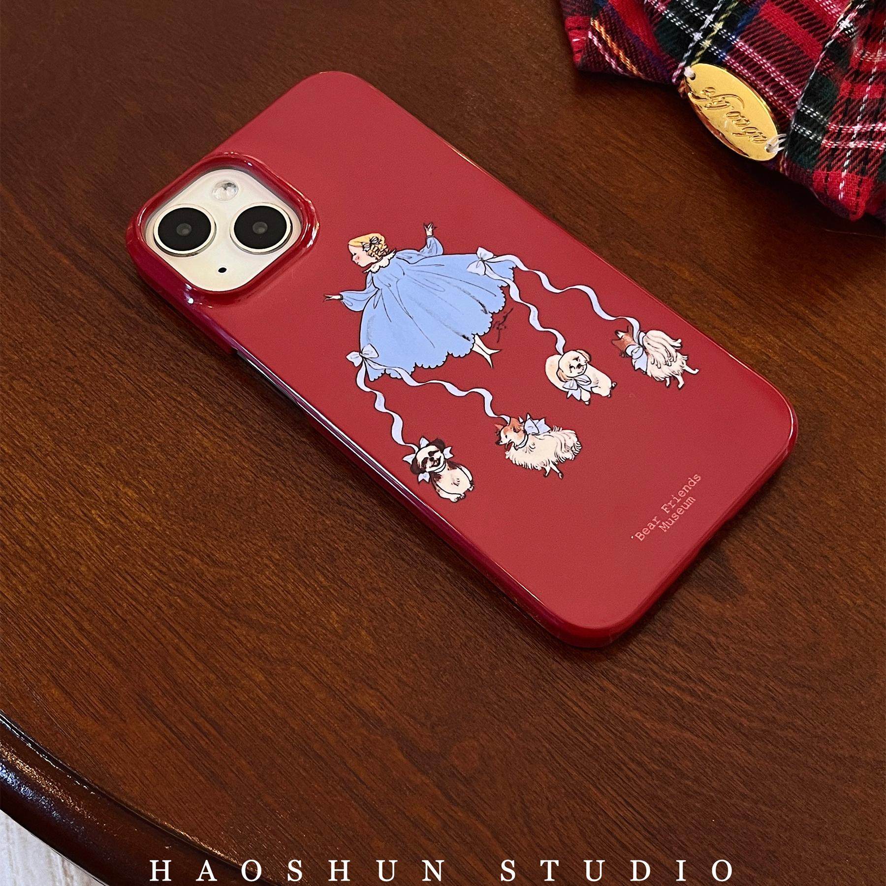 跳舞女孩适用于三星S24Ultra光面菲林手机壳S23+小众S21Ultra半包硬壳s22+手机壳S21/s23ultra保护套s25Ultra