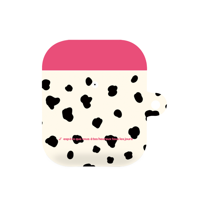 玫粉豹纹适用于airpodspro2代耳机保护套苹果Airpods3磨砂菲林硬壳airpods2创意小众耳机壳airpods耳机套