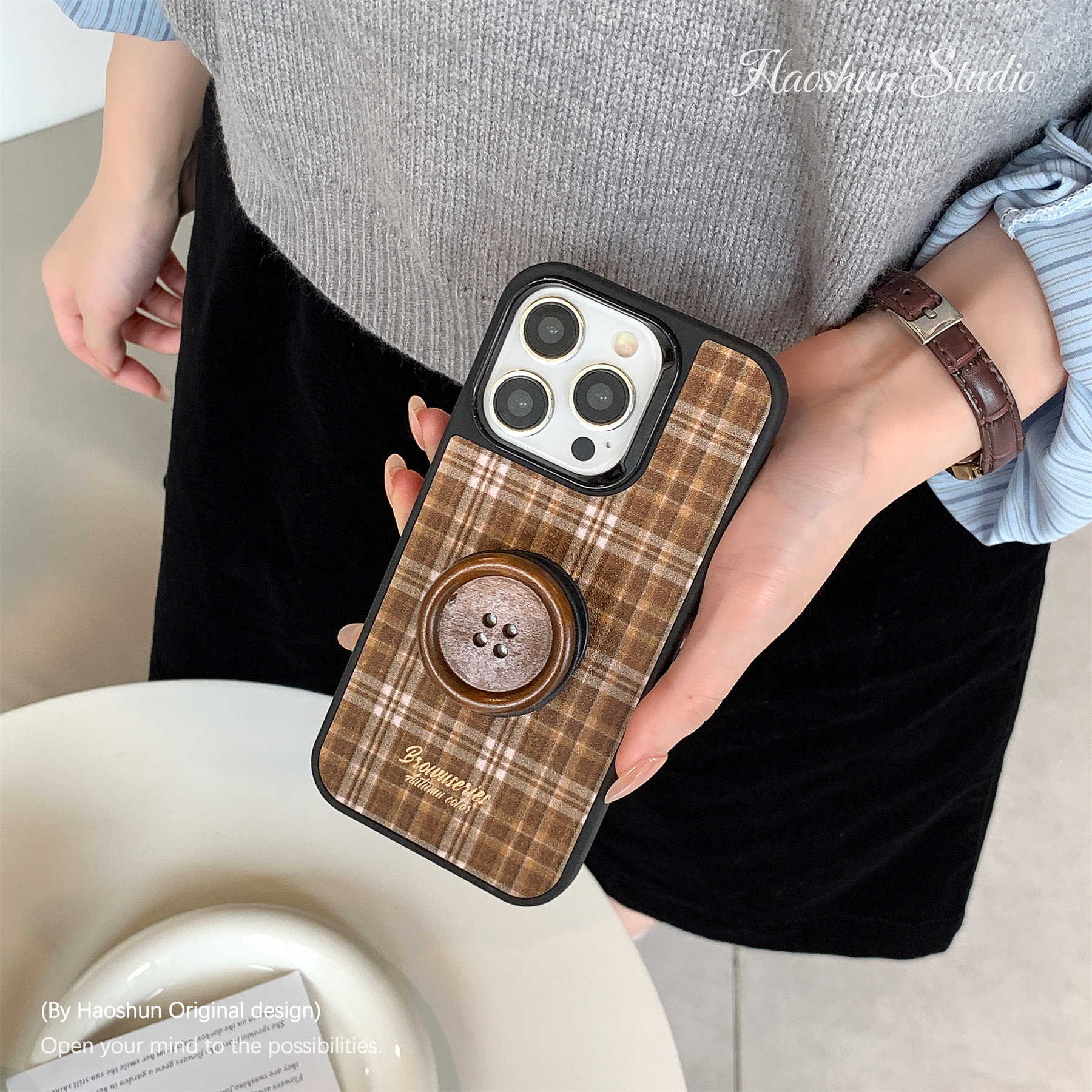 栗棕格纹适用于三星s21ultra蚕丝纹全包硬壳S23+/S24ultra磨砂手机壳s22ultra小众防摔s22/s21/s24+/s25+,3C数码配件,手机保护套/壳,淘宝优惠券,粉丝福利购,淘宝优惠卷