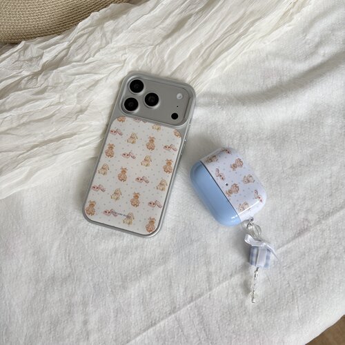 小兔滴胶全包防摔苹果手机壳