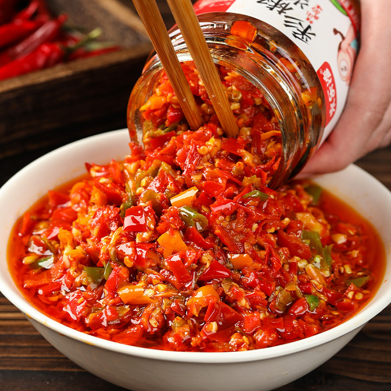 蒜蓉辣椒酱湖南特产正宗香辣双椒剁辣椒下饭菜小米椒拌饭剁椒酱,粮油调味/速食/干货/烘焙,辣椒酱,淘宝优惠券,粉丝福利购,淘宝优惠卷