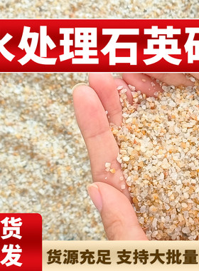 天然水晶砂河沙养花用粗砂多肉铺面石颗粒鱼缸造景沙底砂装饰石头