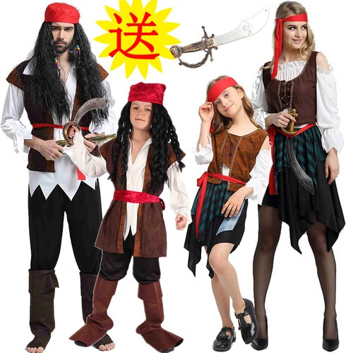 万圣节儿童表演cosplay亲子衣服