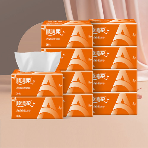 实惠装大码x360顺清柔婴儿抽纸