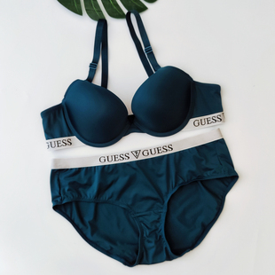 新款出口韩国原单时尚性感中性色带钢圈光面聚拢上托薄款文胸套装