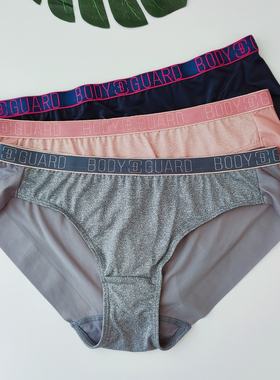 2025新款韩国BODYGUARD灰色时尚性感柔软料速干中低腰女三角内裤