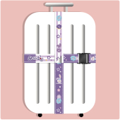 行李箱捆绑带十字拉杆箱打包带防开加固定绳卡扣加厚星黛露达菲熊