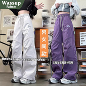休闲长裤 WASSUP 加绒防水登山裤 子工装 PALM冲锋裤 女秋冬2026新款