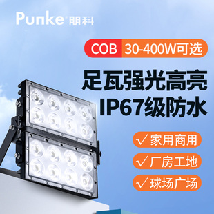 室外路灯大功率屋外照明灯庭院花园射灯防水高亮灯户外长条投光灯