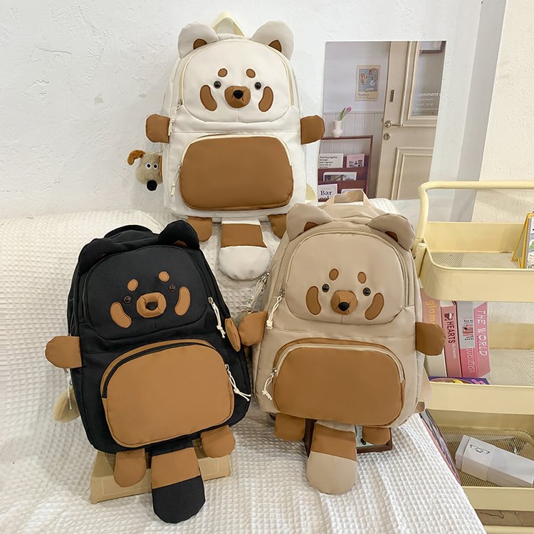 书包初中女生高颜值可爱搞怪卡通双肩包小学生女孩儿童大容量背包