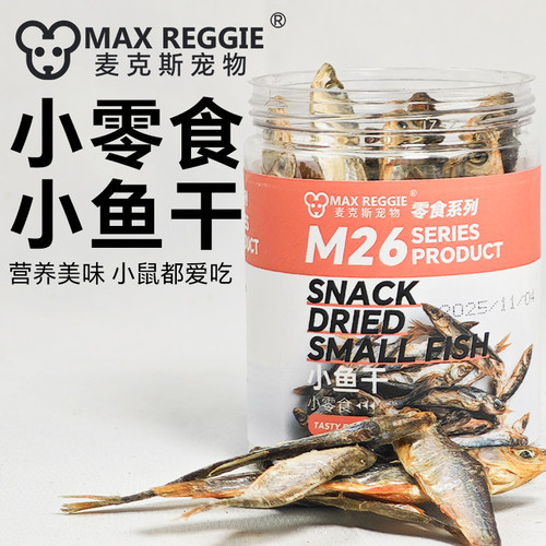 小鱼干花枝鼠麦克斯训练粮食