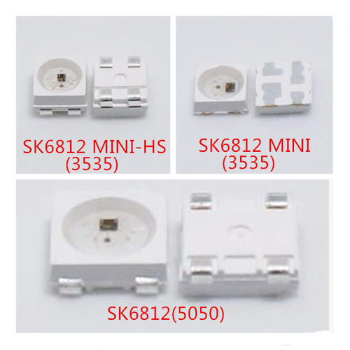 WS2812B SK6812 5050 3535内置4脚灯珠MINI内置IC灯珠5V幻彩灯珠