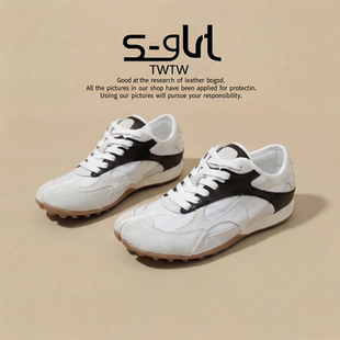 SGIRL TWTW推荐2026春季爆款猪蹄分趾鞋女复古休闲鞋厚底板鞋单鞋