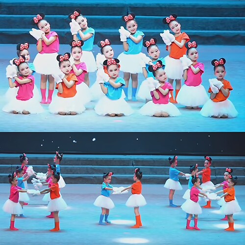 幼儿园请你帮帮忙演出服彩色T恤