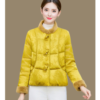 新中式短款羽绒服女优雅保暖外套