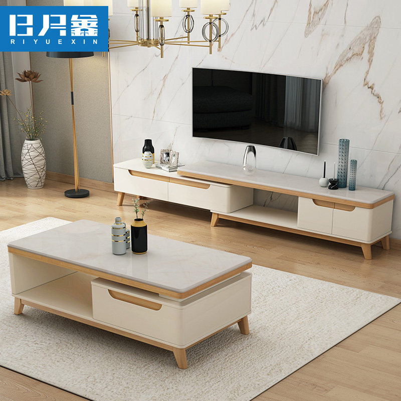 日月鑫现代简约经济型客厅北欧电视柜茶几组合实木脚伸缩电视柜|msdalam kategori perabot kediaman, kabinet, kabinet TV - dari Buy2taobao.com untuk memberikan perkhidmatan ejen Taobao profesional membeli