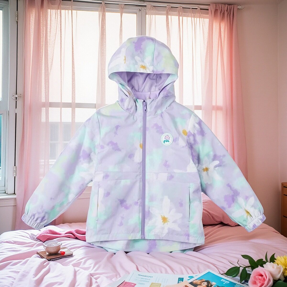 abckids童装女童2024秋装新款保暖加绒二件套外套风衣 F431310205,童装/婴儿装/亲子装,风衣,淘宝优惠券,粉丝福利购,淘宝优惠卷