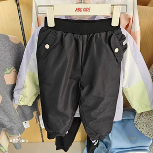 abckids童装2025冬季新品女童商场保暖防寒羽绒裤长裤 F451212173