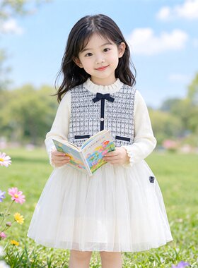 商场同款abckids童装春季新品女童洋气公主裙连衣裙潮 F331216194