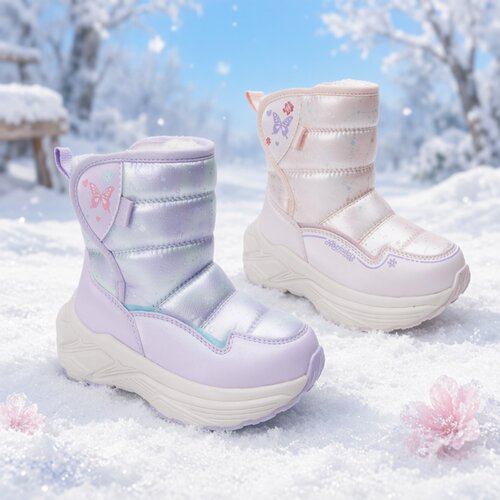 ABCkids童鞋2025冬季新款儿童雪地靴子洋气百搭加厚加绒棉鞋保暖