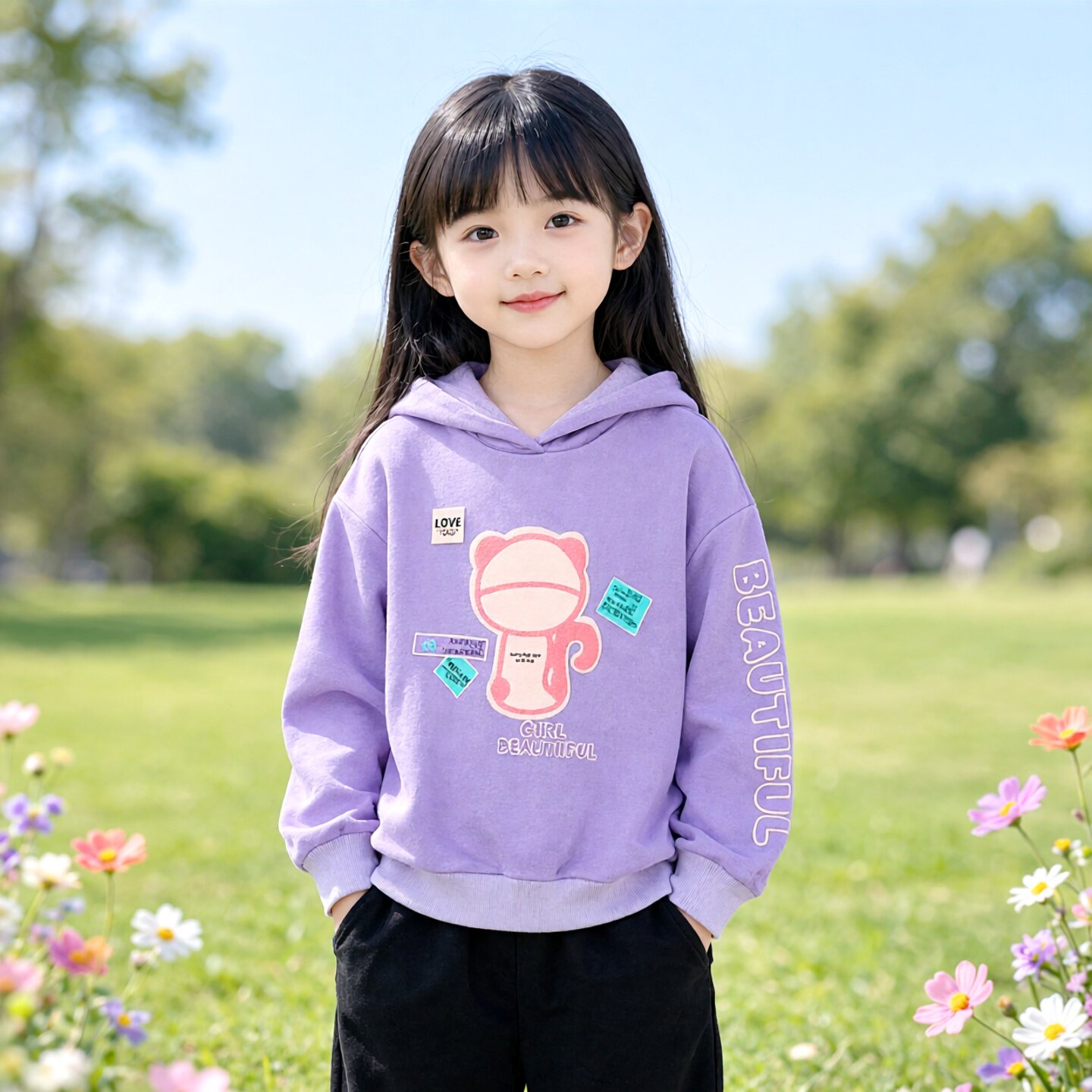童装运动衫加绒abckids可爱秋款图片