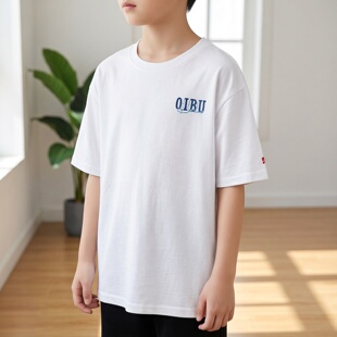专柜正品Abckids童装夏款男童短袖T恤儿童圆领半袖上衣F522301199