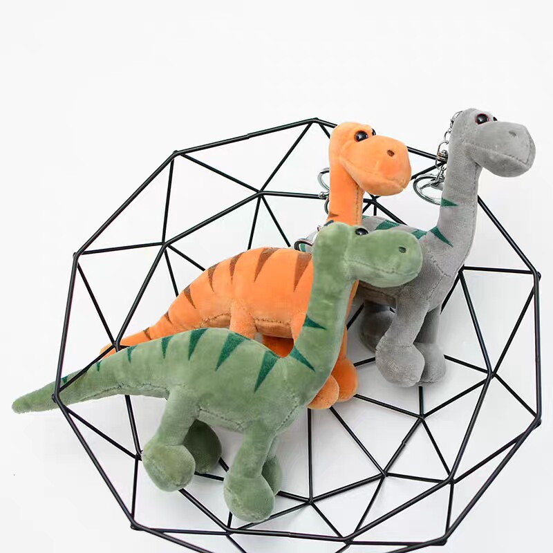 网红海洋馆长脖子恐龙钥匙扣包挂件呆萌可爱零批公仔创意生日礼物