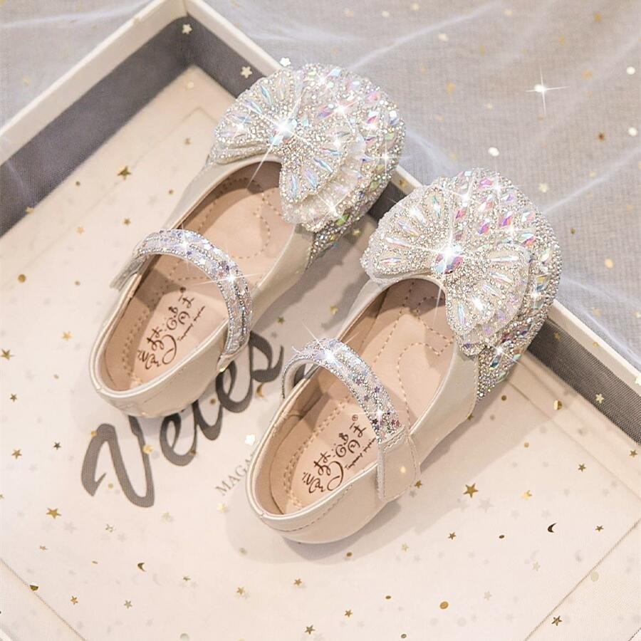 女童公主鞋2025春秋新款软底真皮女孩皮鞋儿童水钻蝴蝶结宝宝单鞋,童鞋/婴儿鞋/亲子鞋,水晶/水钻鞋,淘宝优惠券,粉丝福利购,淘宝优惠卷