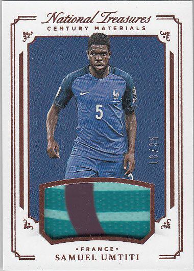 足球球星卡 panini 乌姆蒂蒂 国宝球衣patch限35 法国
