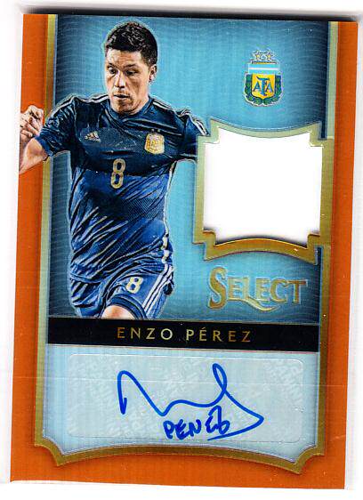 足球球星卡 panini 恩佐 佩雷斯 签名 球衣亲笔签字卡 阿根廷