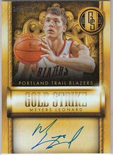 NBA球星卡 Panini 开拓者队 梅耶斯 伦纳德 签名 亲笔签字卡限量