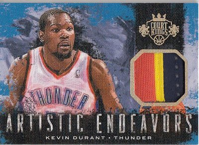 NBA球星卡 Panini 杜兰特 油画三色patch球衣卡限25 雷霆队