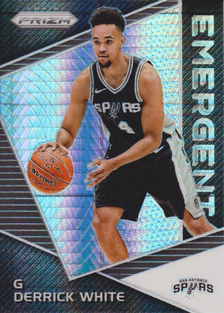 NBA球星卡 Panini Prizm 马刺队 德里克 怀特 hyper折射新秀特卡