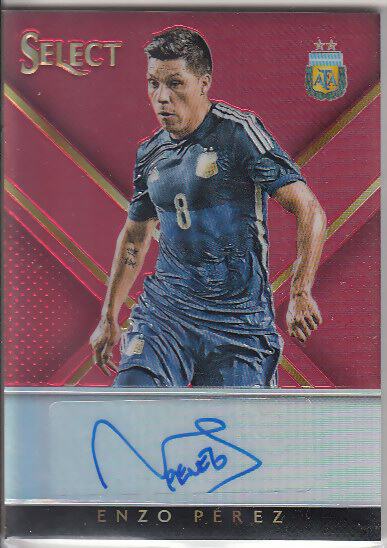 足球球星卡 panini select 恩佐 佩雷斯 亲笔签字卡限49阿根廷