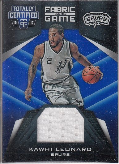 NBA球星卡 Panini 马刺队 卡哇伊 伦纳德 限量球衣卡折射