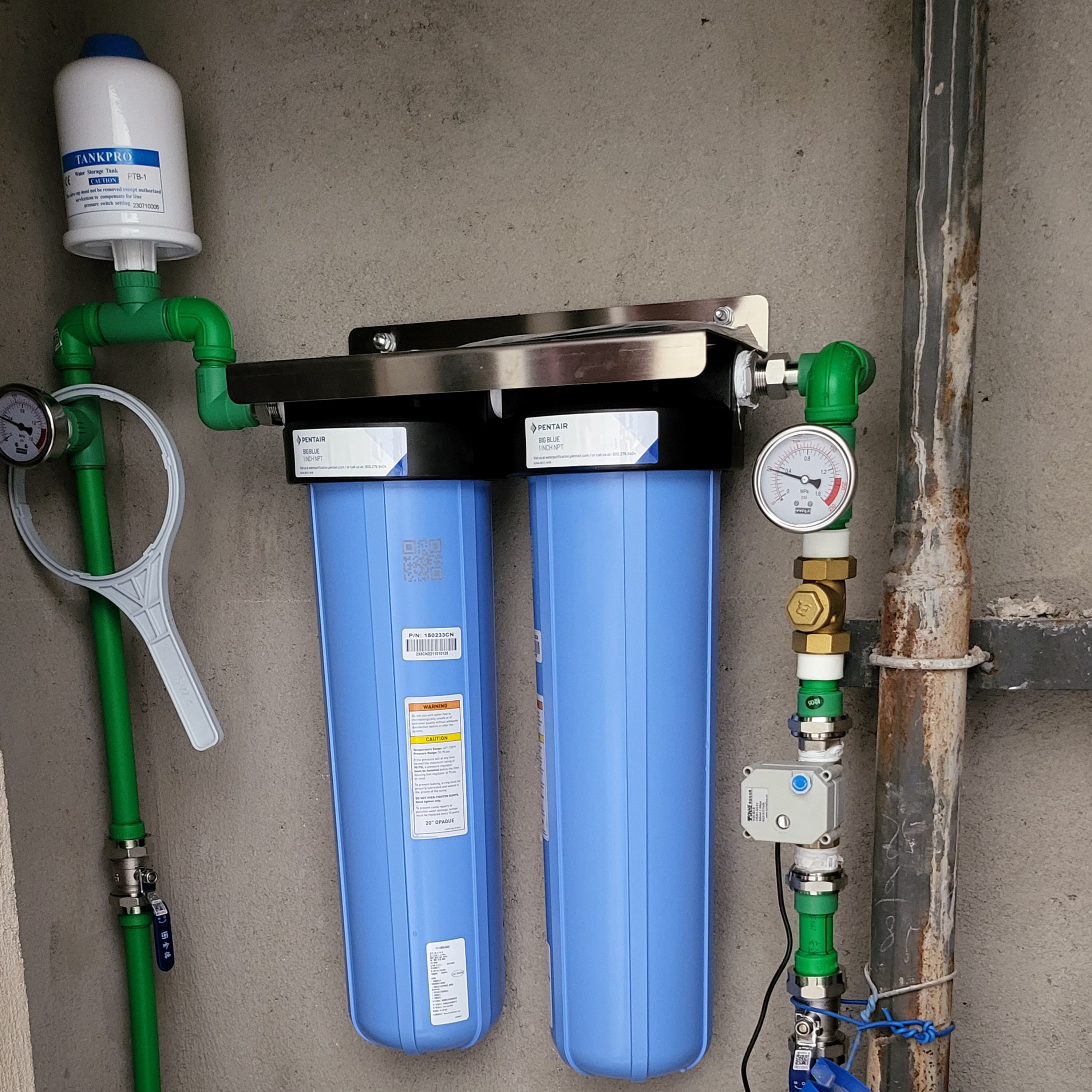 滨特尔前置过滤器大蓝瓶净水器中央净水机全屋净水大胖瓶子大白瓶