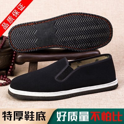 精品特厚轮胎底防火防钉北京布鞋