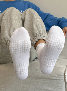 4双装男士纯棉吸汗防臭透气中筒袜全棉春秋季薄款网眼运动长筒袜