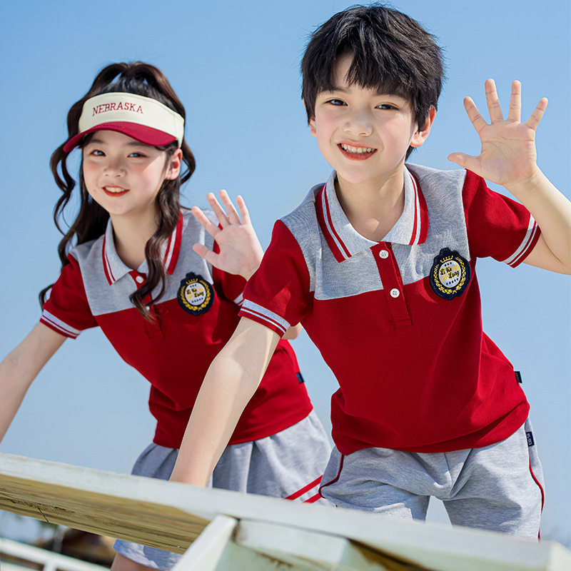 中小学生统一校服套装夏季运动会六一幼儿园园服儿童班服毕业