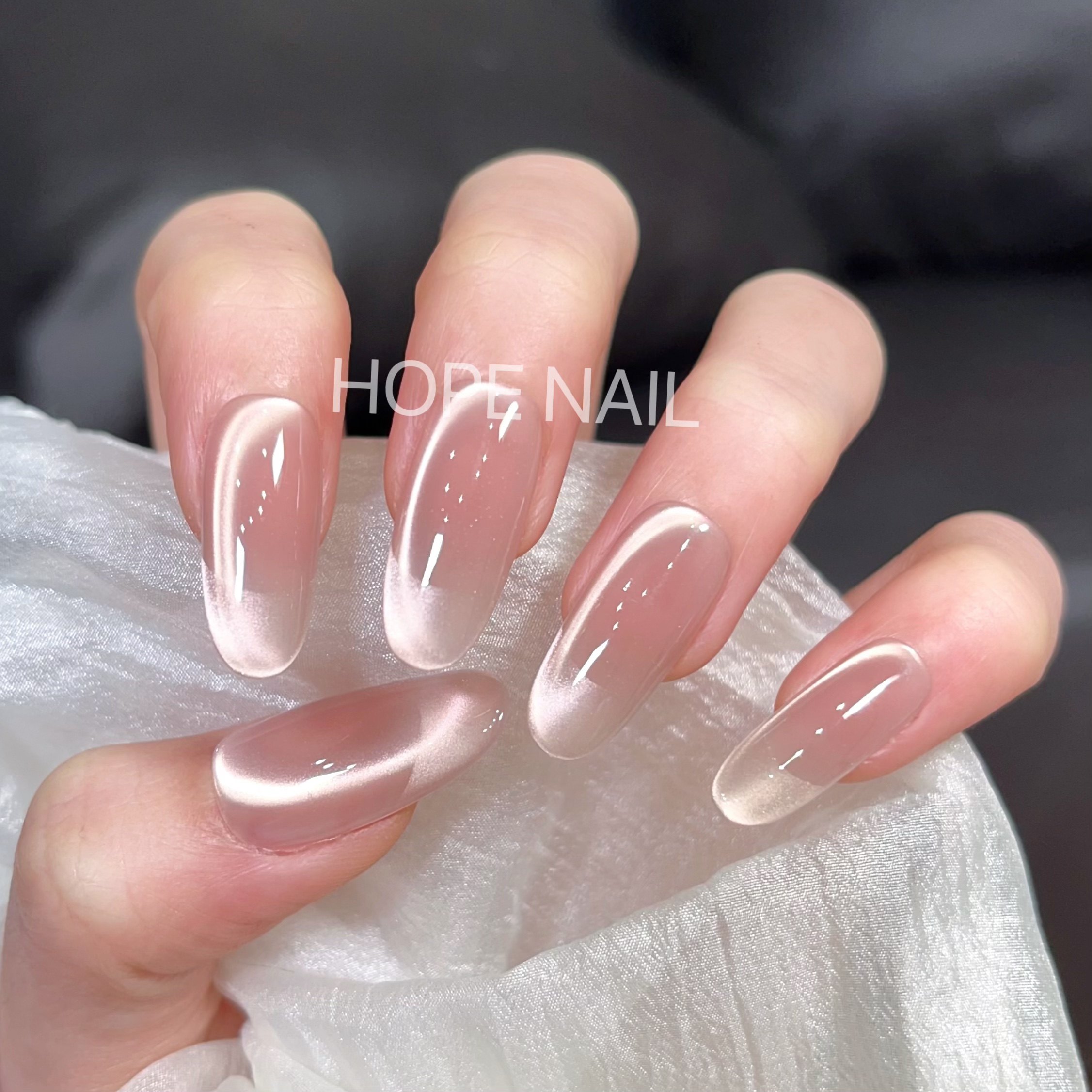 【桃桃乌龙】温柔裸色腮红法式猫眼手工穿戴甲高级感显白美甲贴片,彩妆/香水/美妆工具,穿戴甲/甲片,淘宝优惠券,粉丝福利购,淘宝优惠卷