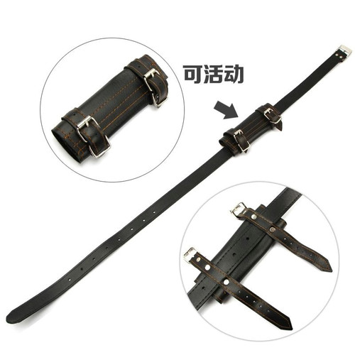 刀剑配件 剑道腰带布袋单肩斜跨背带PU皮刀剑固定装置刀剑 腰带刀