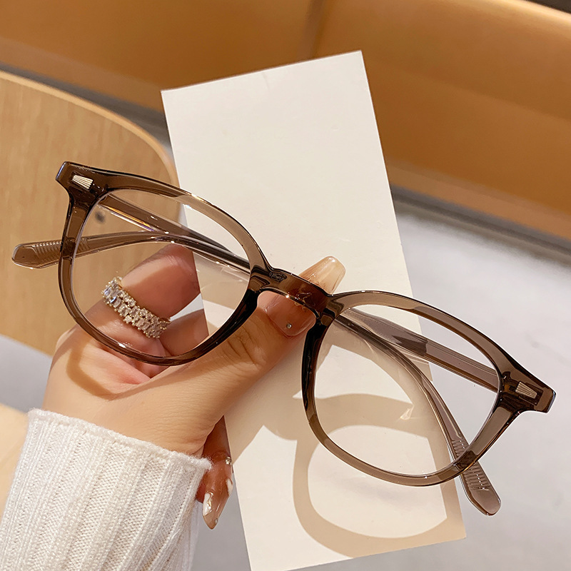 日本品质新款个性TR90日韩系小方框近视眼镜男女平光镜架素颜网红