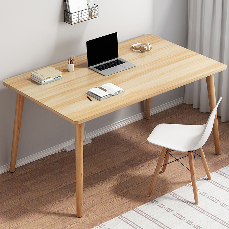 北欧电脑桌台式家用角落书桌简约办公桌学生学习写字卧室简易桌子