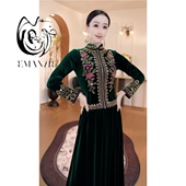 依曼之舞E6219异域风情刺绣上衣百搭跳舞新疆舞蹈民族服装 女装
