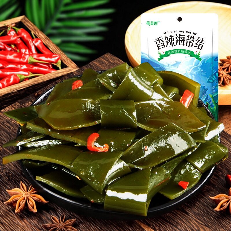 四川成都蜀道香辣脆爽海带结24g*10小包装即食休闲零食素食下饭菜