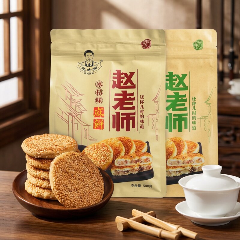 赵老师四川椒盐芝麻饼1kg独立装