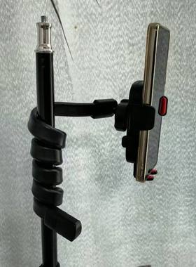 软管手机支架缠绕吊挂捆绑便携拍摄桌面懒人直播视频床上追剧多用