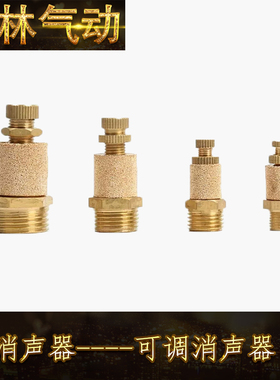可调消声器SLL-01 02 纯铜可调消音器 调节流量消声器